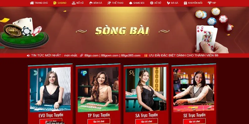 Nền tảng chơi casino online uy tín top đầu khu vực